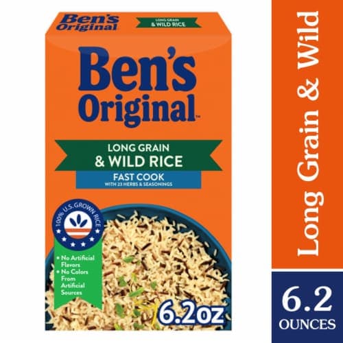 Ben's Original Long Grain Rice & Wild Rice Fast Cook Rice Box