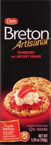 Dare Breton Cranberry And Ancient Grain Crackers