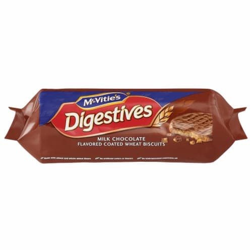 Mcvitie'S Digestives Milk Chocolate Flavored Coated Wheat Biscuits