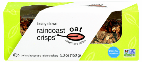 Lesley Stowe'S Rosemary Raisin Raincoast Oat Crisps