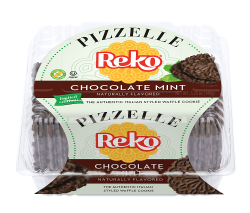 Reko Chocolate Mint Pizzelle Cookie