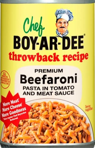 Chef Boyardee Premium Beefaroni Pasta In Tomato And Meat Sauce
