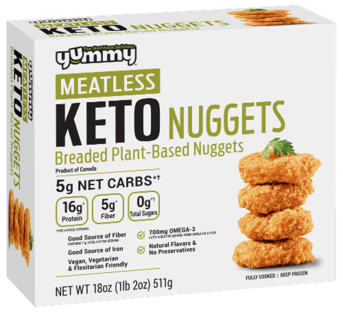 Yummy Meatless Breaded Plant-Based Keto Nuggets
