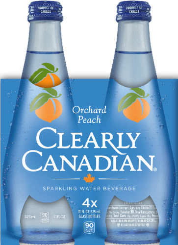 Clearly Canadian Orchard Peach Flavored Sparkling Bottled Water