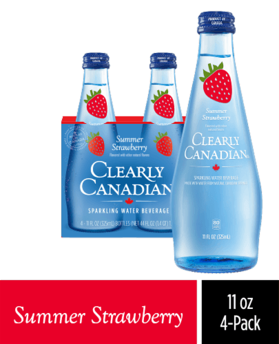 Clearly Canadian Summer Strawberry Sparkling Water Case