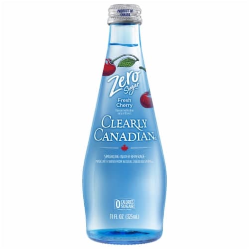 Clearly Canadian Zero Sugar Fresh Cherry Flavored Sparkling Water