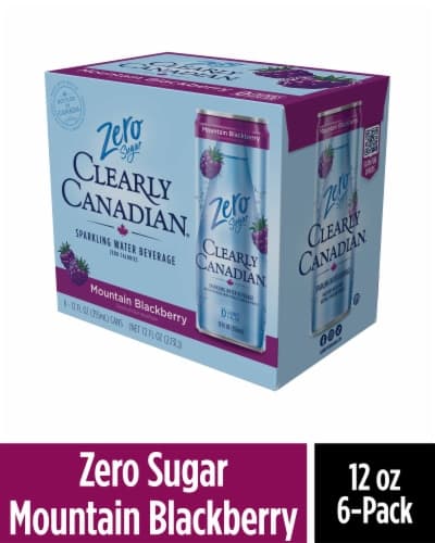 Clearly Canadian Zero Sugar Forest Blackberry Flavored Sparkling Water