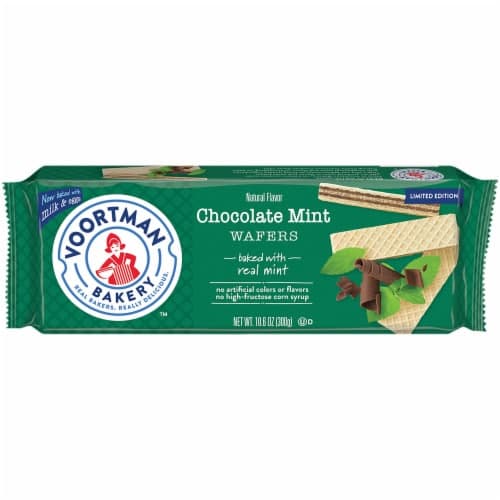 Voortman Bakery Wafers Chocolate Mint Wrapper