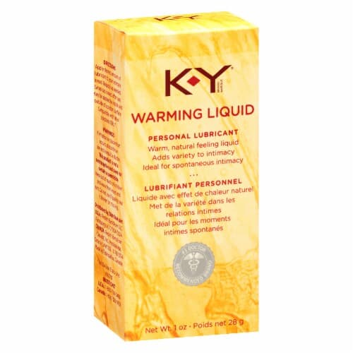 K-Y Warming Liquid Lube, Sensorial Personal Lubricant, Glycerin Based Formula, Safe To Use With Latex Condoms, For Men, Women And Couples