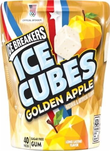 Ice Breakers Ice Cubes Golden Apple Flavored Gum