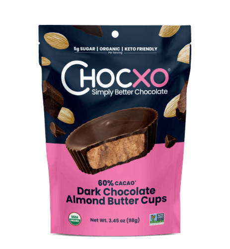 Chocxo Cups Dk Choc Almond Buttr
