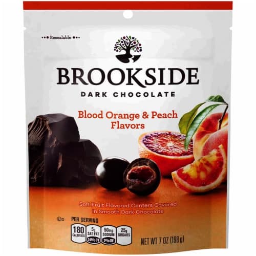 Brookside Dark Chocolate, Blood Orange & Peach Flavors