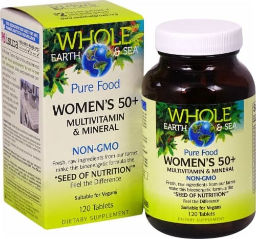 Natural Factors Whole Earth & Sea Women'S 50+ Multivitamin And Mineral