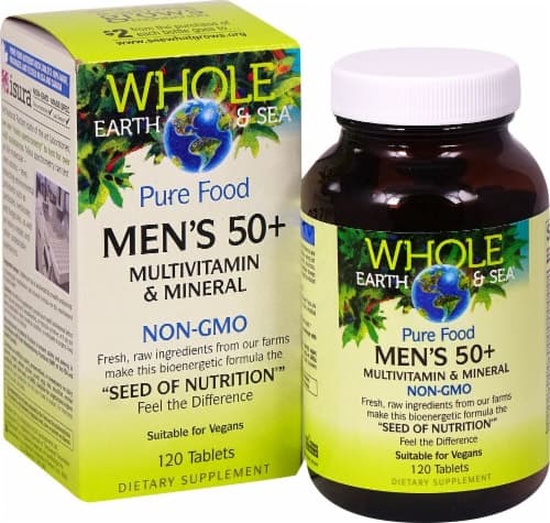 Natural Factors  Whole Earth & Sea Men'S 50 Plus Mutlivitamin & Mineral