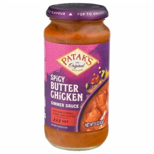 Pataks Simmer Sauce For Spicy Butter Chicken Original Hot