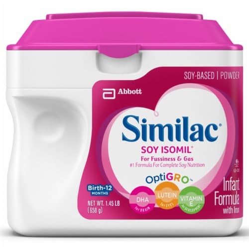 Similac Soy Isomil Infant Formula, With Iron, Soy-Based Powder, Birth-12 Months