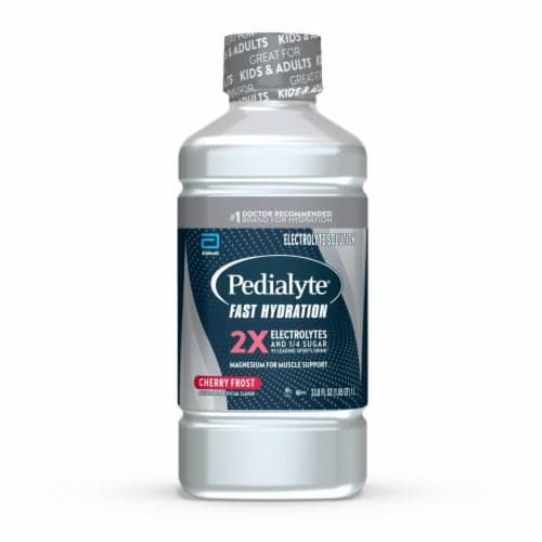 Pedialyte Fast Hydration Cherry Frost Electrolyte Solution