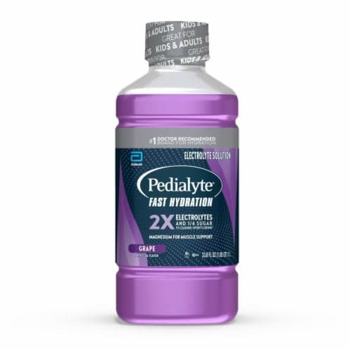 Pedialyte Fast Hydration Grape Electrolyte Solution