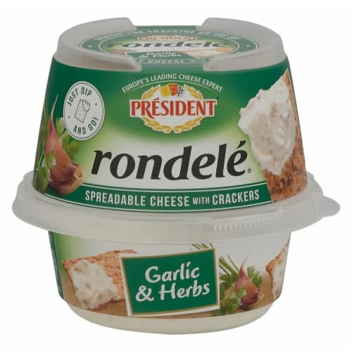 President Rondelle Garlic And Herb With Cracker