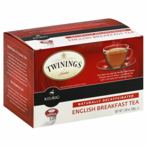 Twinings Of London Black Tea K-Cup Pods English Breakfast Tea Decaffeinated
