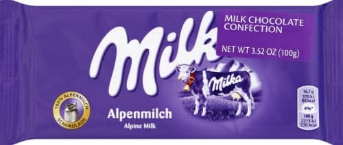 Milka Milk Chocolate Bar