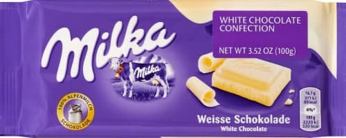 Milka White Chocolate Bar