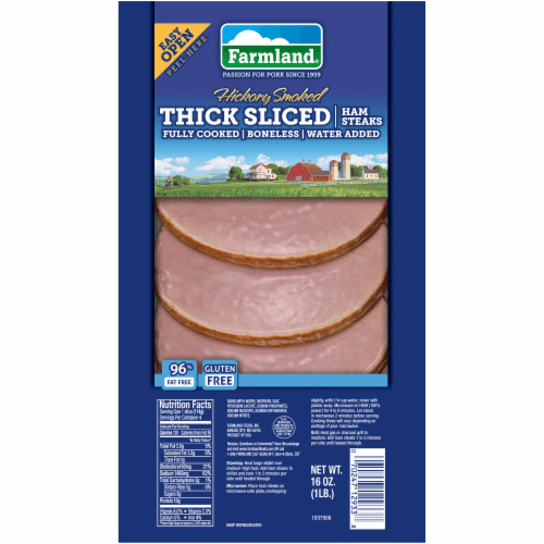 Farmland Hickory Smoked Thick Sliced Ham Steaks