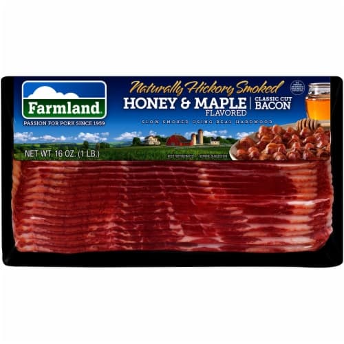 Farmland Naturally Hickory Smoked Honey & Maple Flavored Classic Cut Bacon