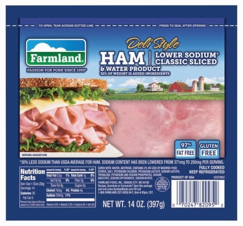 Farmland Lower Sodium Classic Sliced Ham