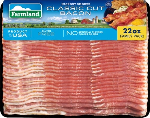 Farmland Hickory Smoked Classic Cut Bacon Family