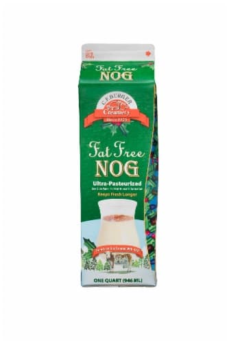 Cf Burger Egg Nog Fat Free