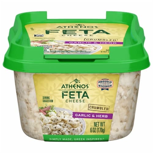 Athenos Cheese Feta Crumbled Garlic & Herb