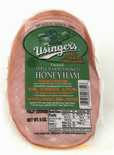 Usinger'S Uncured Applewood Smoked Honey Ham