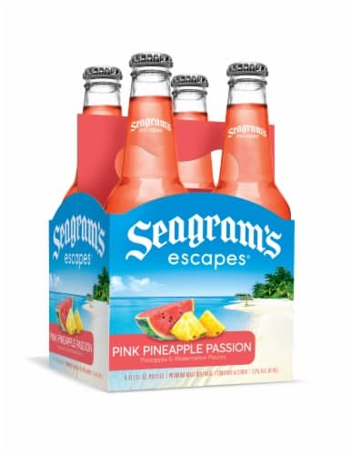 Seagrams Escapes Malt Beverage, Premium, Pink Pineapple Passion