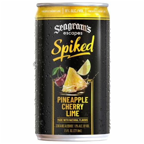 Seagram'S Spiked Pineapple Cherry Lime Single In