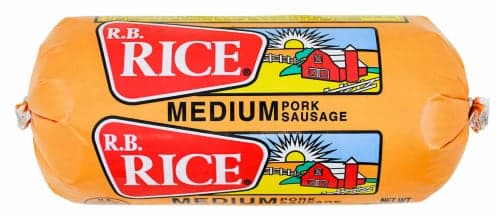 R.B. Rice Medium Pork Sausage Roll