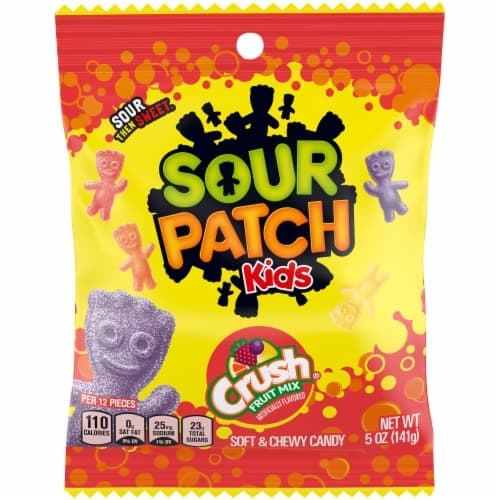 Sour Patch Kids Candy, Crush Fruit Mix, Soft & Chewy
