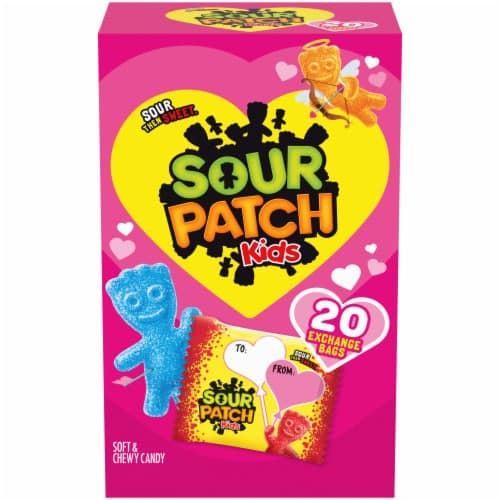 Sour Patch Kids Soft & Chewy Valentine'S Day Exchange Candy Bags