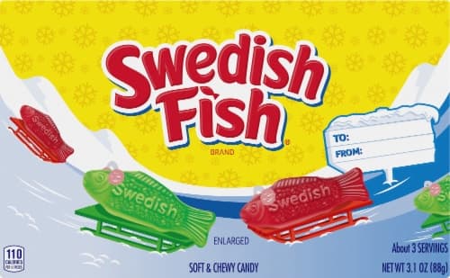 Swedish Fish Red & Green Holiday Candy