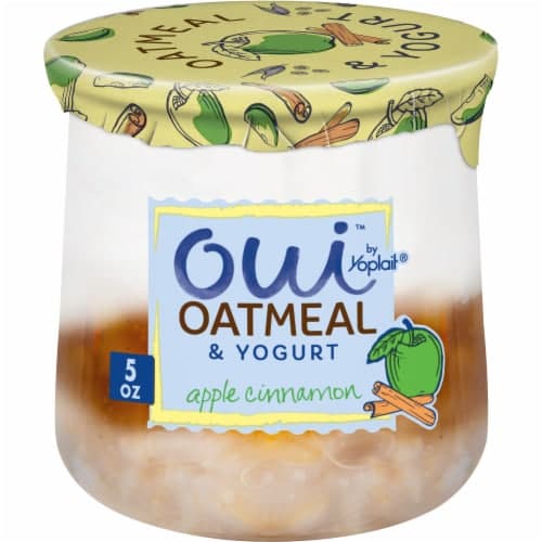 Oui By Yoplait Apple Cinnamon Yogurt & Oatmeal