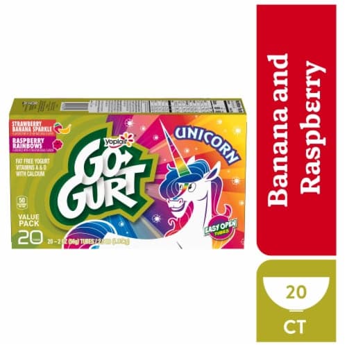 Go-gurt Strawberry Banana And Raspberry Low Fat Yogurt