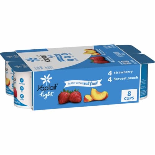 Yoplait Light Yogurt Fat Free Harvest Peach/Strawberry