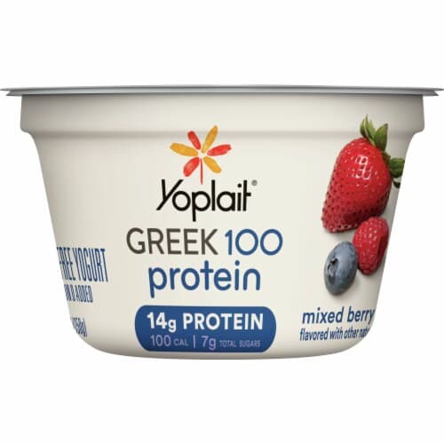 Yoplait Greek 100 Protein Fat Free Mixed Berry Yogurt
