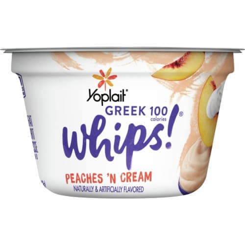 Yoplait Greek 100 Whips Peaches & Cream