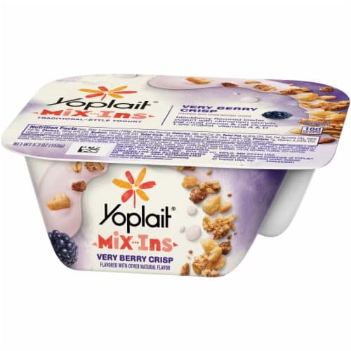 Yoplait Mix-Ins Yogurt, Traditional-Style, Very Berry Crisp