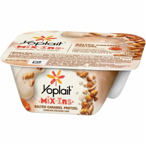 Yoplait Mix-Ins Yogurt, Traditional-Style, Salted Caramel Pretzel