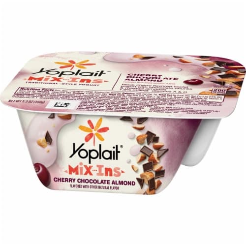 Yoplait Mix-Ins Yogurt, Traditional-Style, Cherry Chocolate Almond Flavored