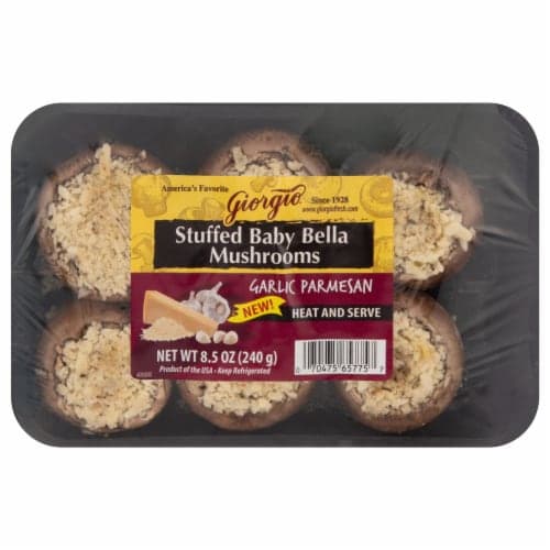 Giorgio Garlic Parmesan Stuffed Baby Bella Mushrooms