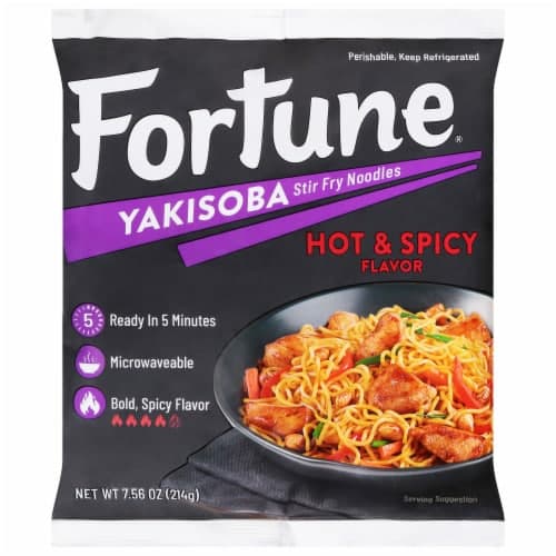 Fortune Yakisoba Noodles Hot & Spicy Stir-Fry Prepacked