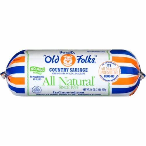 Purnell'S Old Folks Sausage, Country, No Msg